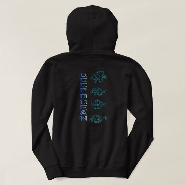 Veste À Capuche Océan profond (Design dos)