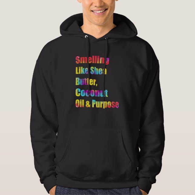 Veste À Capuche Odeurs Comme Beurre De Shea Huile De Coco Et Objec (Devant)