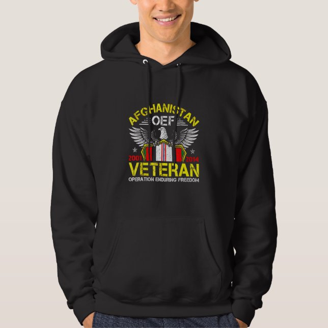 Veste À Capuche Oef Vétéran Ted Afghanistan Opération Enduring Fre (Devant)