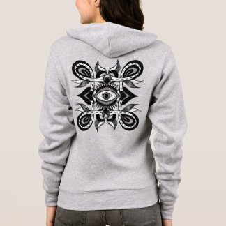 Veste À Capuche Oeil ornemental - Style de tatouage botanique Weir