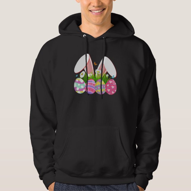 Veste À Capuche oeuf de lapin, rétro, vintage (Devant)