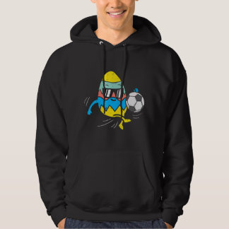 Veste À Capuche Oeufs de Pâques Jouer Soccer mignon Football Sport