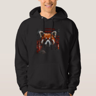 Veste À Capuche Œuvre d'art Panda roux Animal de zoo Panda roux 4