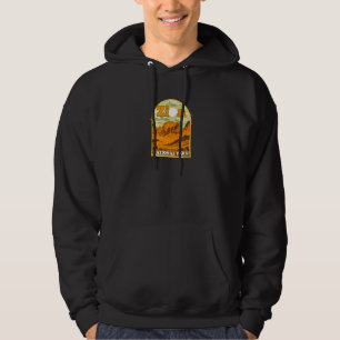 Veste À Capuche Œuvre d'art vintage du parc national de Zion Souve