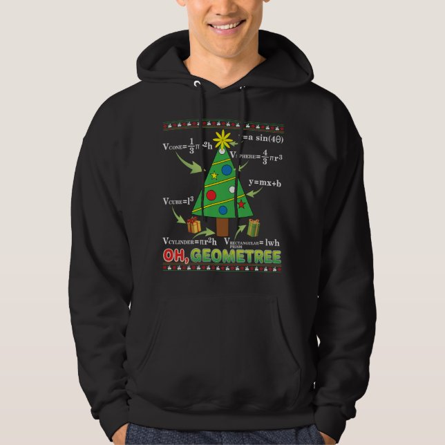 Veste À Capuche Oh Geometree Géométrie Mathématiques enseignant Ar (Devant)