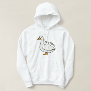 Veste À Capuche Oie sotte Drôle Drôle Oie caricaturale