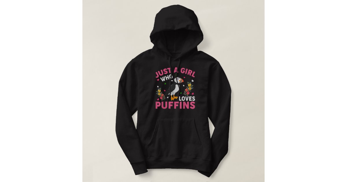Veste À Capuche Oiseau De Puffin Juste Une Fille Qui Aime Les Puff
