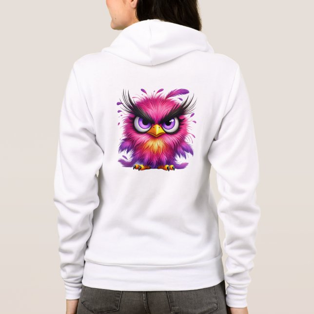 Veste À Capuche Oiseau drôle sublimation clipart-52343 (Dos)