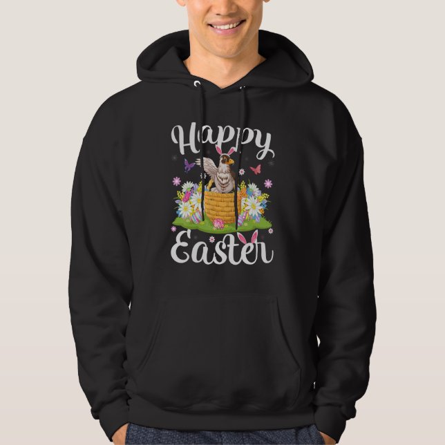 Veste À Capuche Oiseau faucon Chasse aux oeufs de Pâques Faucon fl (Devant)