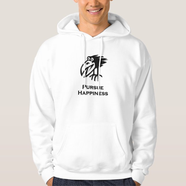 Veste À Capuche Oiseaux à la recherche du bonheur (Devant)