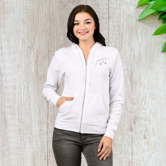 Veste À Capuche Oiseaux Dans Les Cages Femmes Full Zip (Créateur téléchargé)
