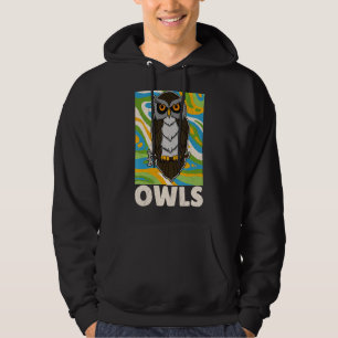 Veste À Capuche Oiseaux de hibou Ornithologue Biologie Biologiste