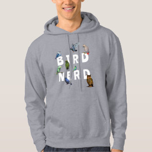 Veste À Capuche OISEAUX NERD, perroquets, hibou, pigeons, kookabur