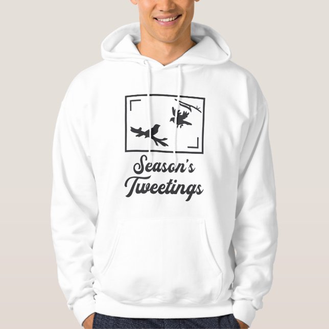 Veste À Capuche Oiseaux observer la saison Tweeting Oiseaux Watche (Devant)