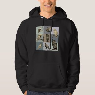 Veste À Capuche OISEAUX, perroquets, hibou, pigeons, kookaburra
