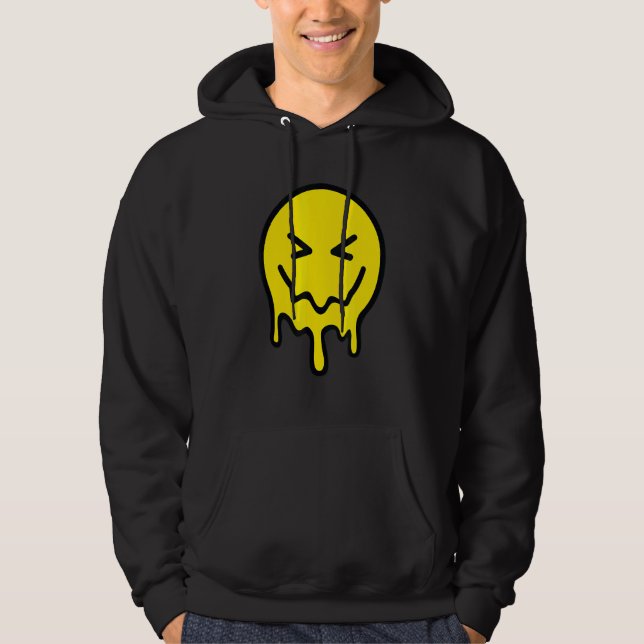 Veste À Capuche Old Skool Raver OldSkool Raving Meling Face Rave (Devant)