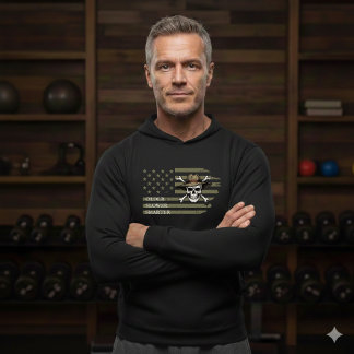 Veste À Capuche Older Slower Smarter American Flag Skull Hoodie