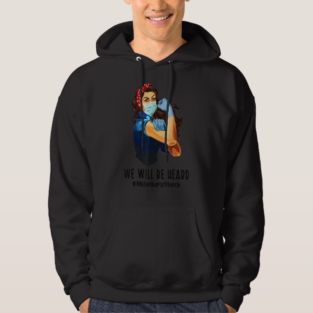 Veste À Capuche On Entendu Brown Coiffure Infirmière Million Infir (Devant)