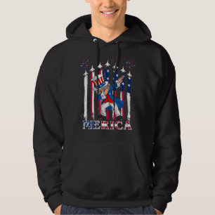 Veste À Capuche Oncle patriotique Sam Dabbing 4 juillet