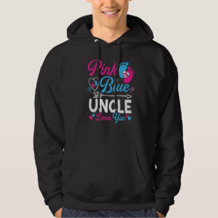 Veste À Capuche Oncle Rose Ou Bleu Vous Aime Bébé Genre Révélation