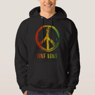 Veste À Capuche One Love Jamaïque Reggae Music Rasta Peace