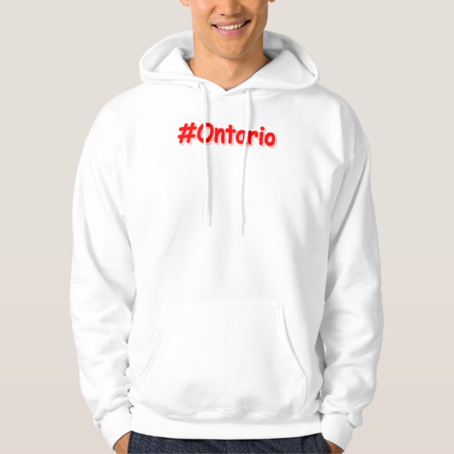 Veste À Capuche "#Ontario" Joli design. Commandez dès maintenant  (Devant)