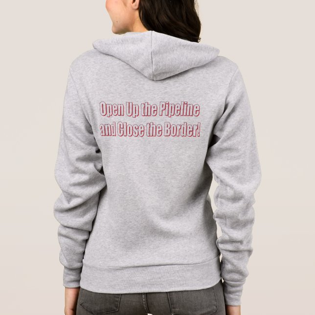 Veste À Capuche Open-The-Pipeline-and-Close-the-Bordr-eps (Dos)