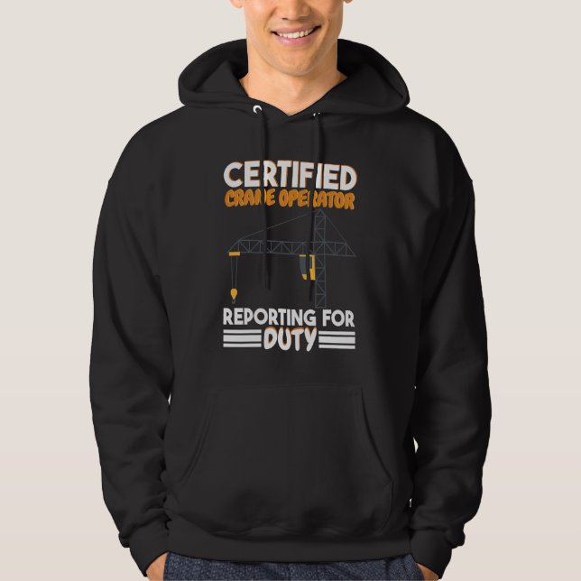 Veste À Capuche Opérateur de grue certifié se présentant pour le d (Devant)