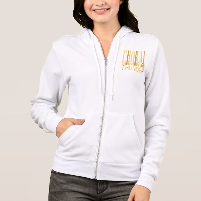 Veste À Capuche or choral de hoodoie (Devant)