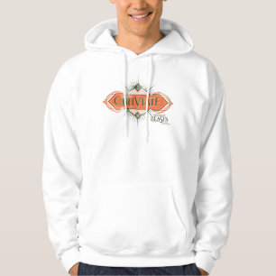 Veste À Capuche Orange Art Déco Obliviate Spell Graphisme