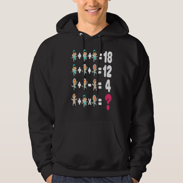 Veste À Capuche Ordre des opérations Quiz Math Enseignant Hallowee (Devant)