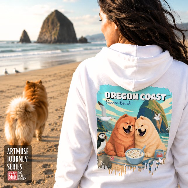 Veste À Capuche OREGON • Cannon Beach Chow zip hoodie (Créateur téléchargé)