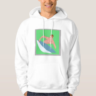 Veste À Capuche Original Watercolor Surf Print Sweatshirt