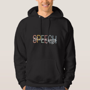 Veste À Capuche Orthophonie Rétro Couleurs Arc-en-ciel SLP Orthoph