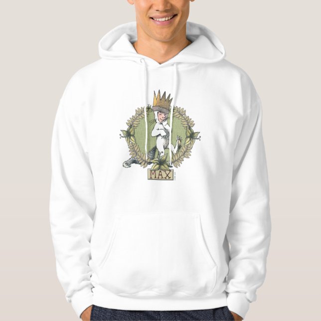 Veste À Capuche Où sont les monstres ? | Badge de Max (Devant)