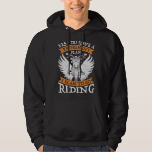 Veste À Capuche Oui, j'ai un plan de retraite pour aller à moto