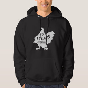 Veste À Capuche Oui, je parle au poulet 128