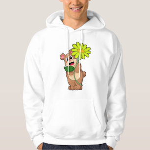 Veste À Capuche Ours à la Fleur jaune