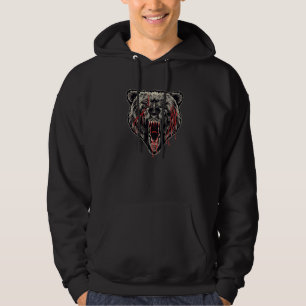 Veste À Capuche Ours agressif en colère