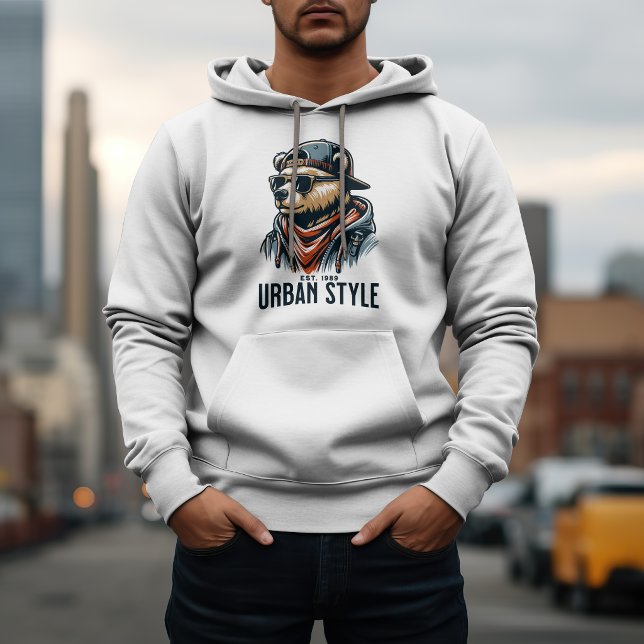 Veste À Capuche Ours de style urbain – Streetwear (Créateur téléchargé)