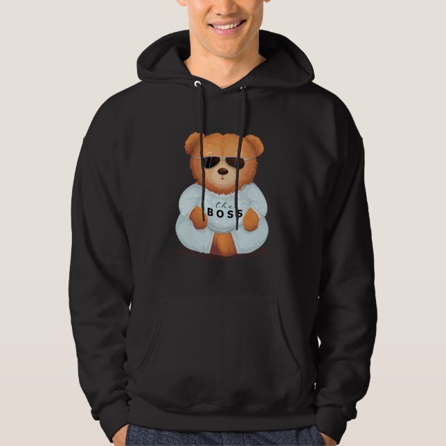 Veste À Capuche ours en peluche (Devant)