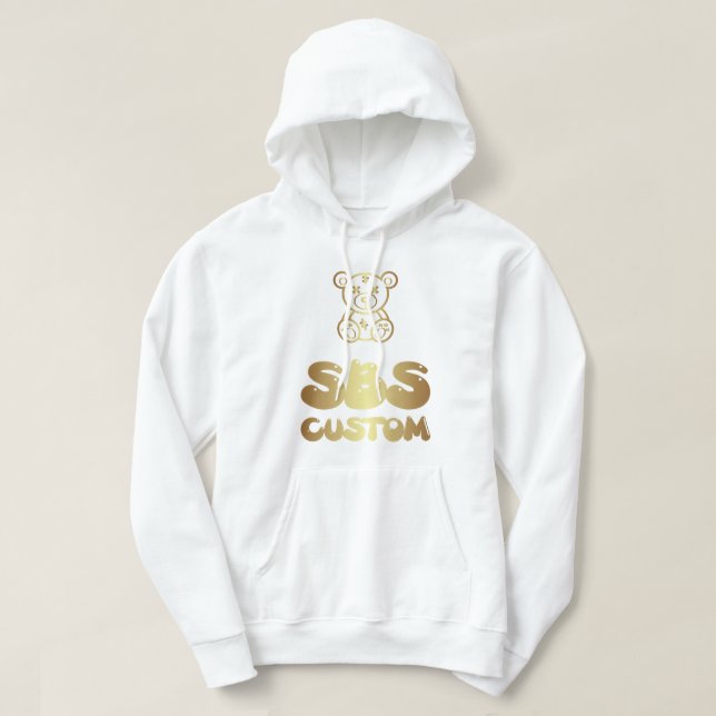 Veste À Capuche Ours en peluche Cry Gold (Design devant)