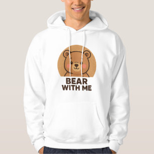 Veste À Capuche Ours kawaii d'hiver avec écharpe