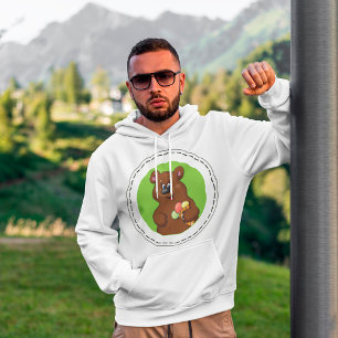 Veste À Capuche Ours mignon avec crème glacée Cône animal amusant