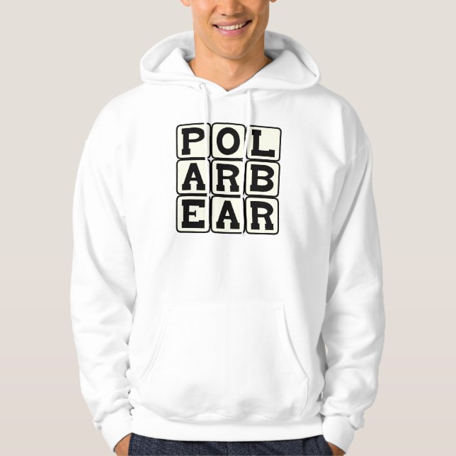 Veste À Capuche Ours polaire, roi du froid (Devant)