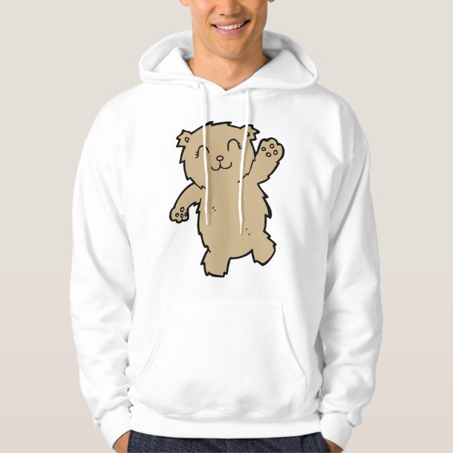 Veste À Capuche Ours qui fait signe (Devant)