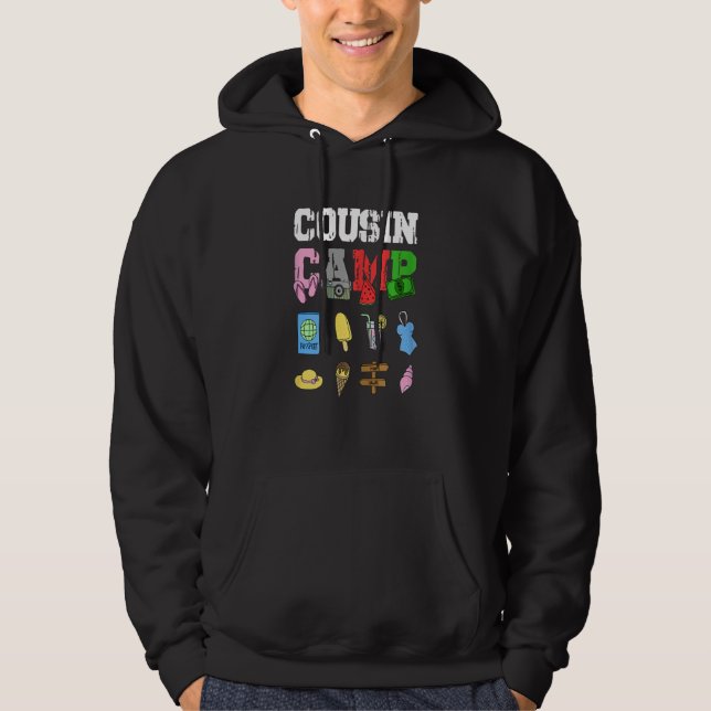 Veste À Capuche Pack Camping Cousin Pour Camping Familial Vacances (Devant)