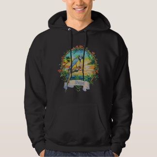 Veste À Capuche Paia, Maui Coucher de soleil tropical vintage perr