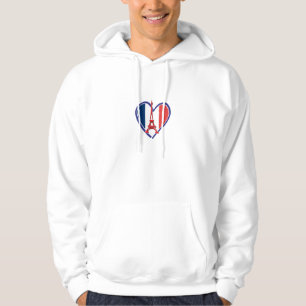 Veste À Capuche Paix Amour Paris