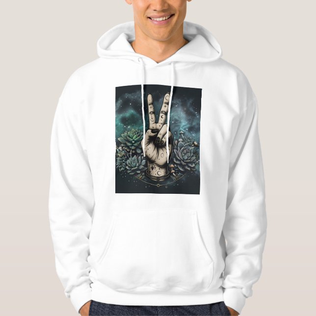 Veste À Capuche Paix cosmique (Devant)